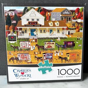 Storin' Up Charles Wysocki 1000 Piece Jigsaw Puzzle Buffalo Games - Complete
